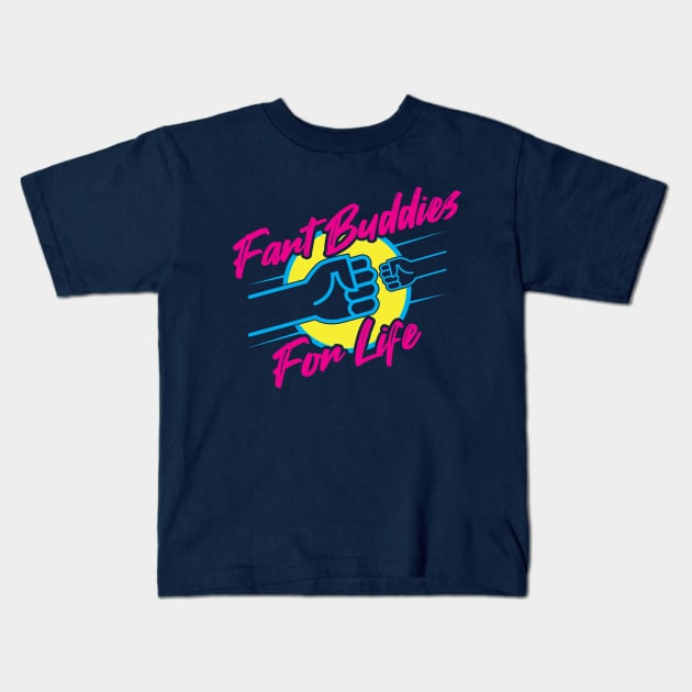 Fart Buddies Kids T-Shirt by Wondrous Elephant